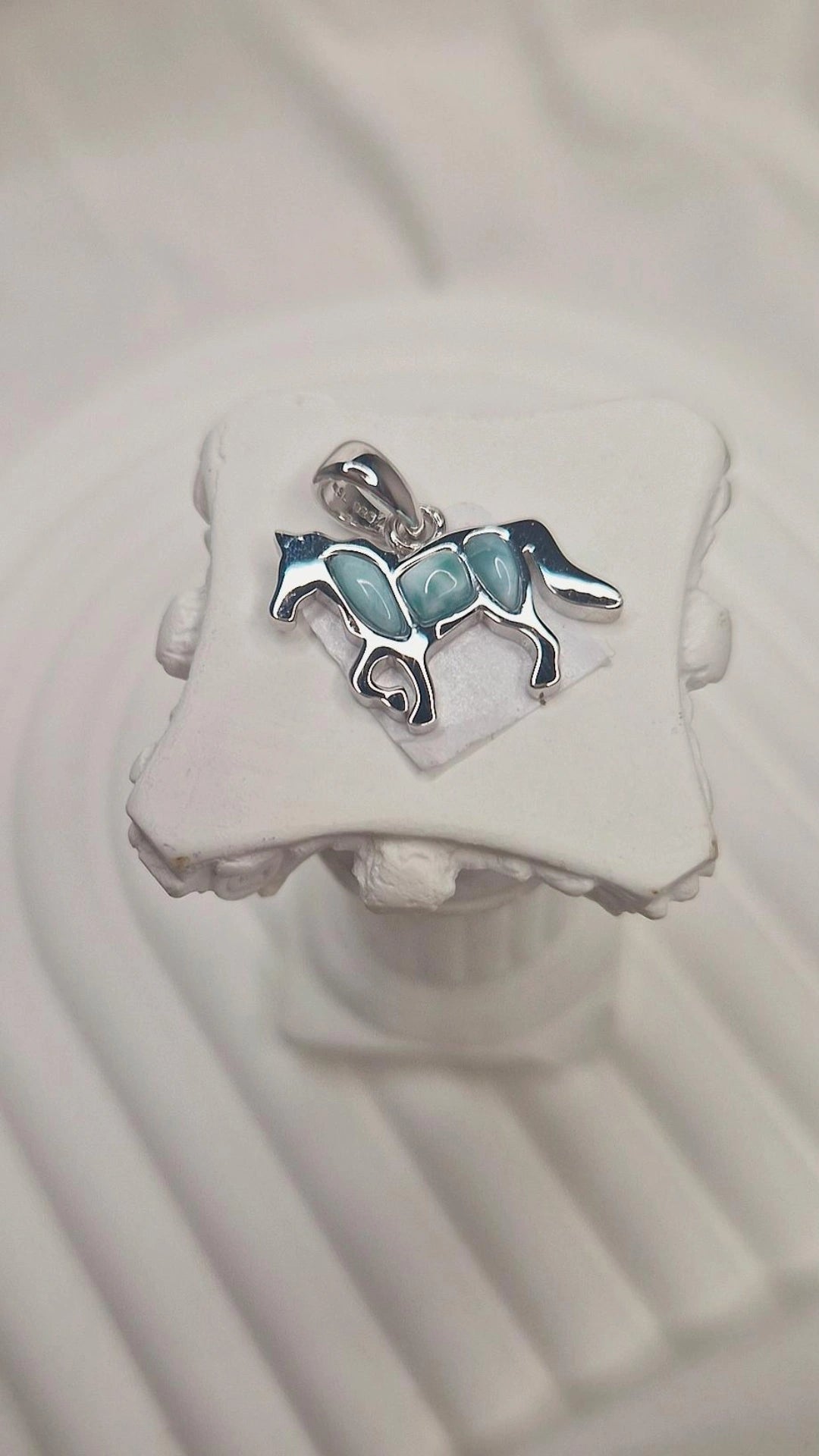 Larimar Pferd Anhänger