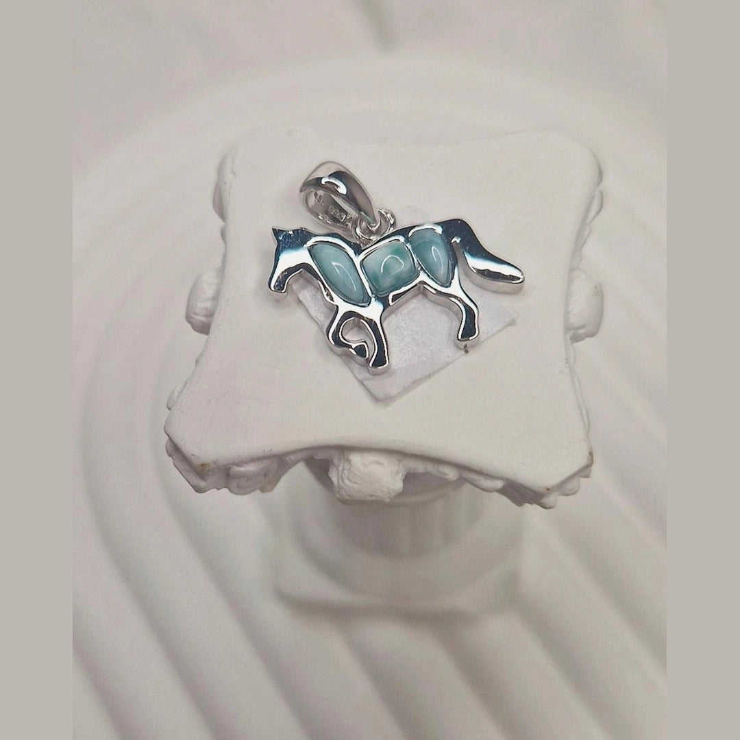 Larimar Pferd Anhänger