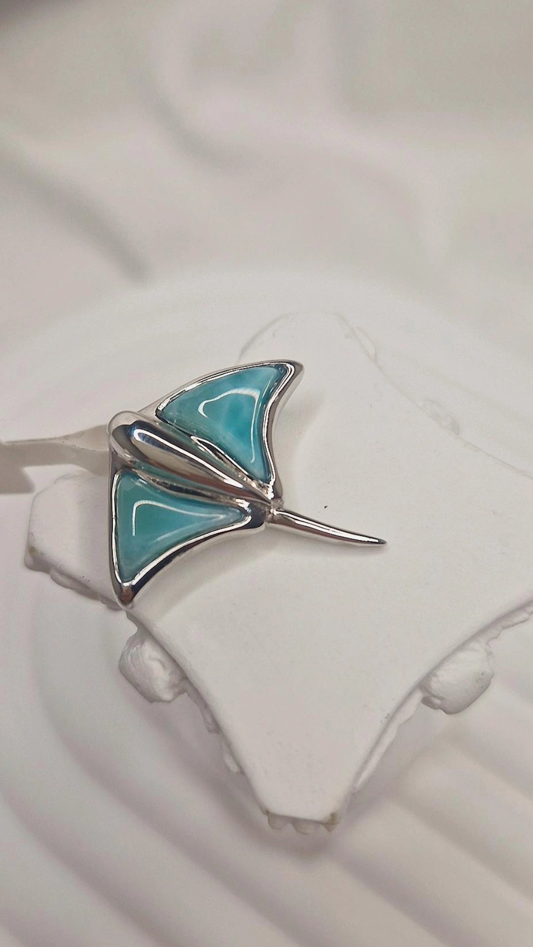 Larimar Rochen Anhänger