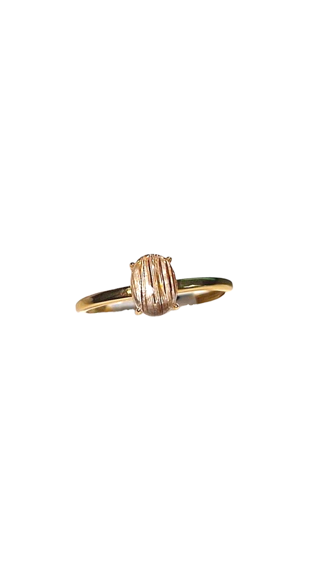 Golden Rutil Ring