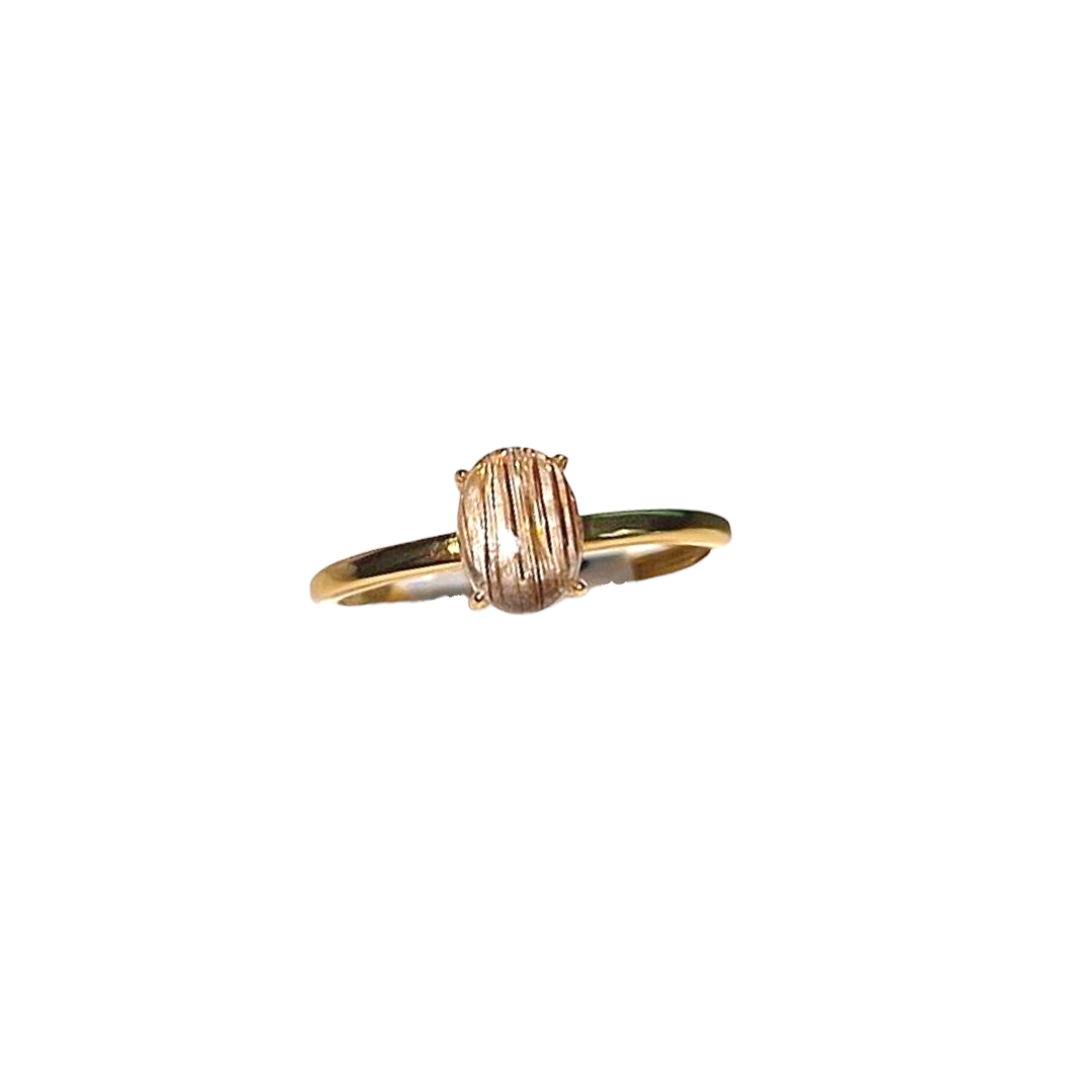 Golden Rutil Ring