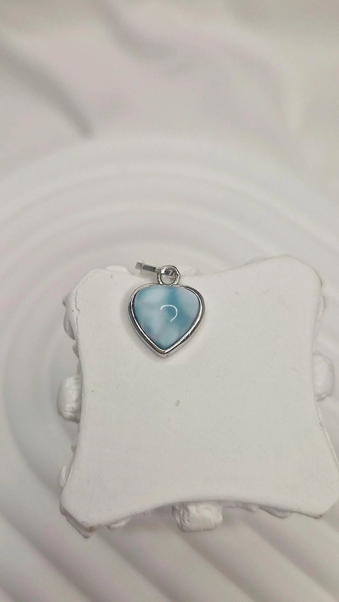 Larimar Herz Anhänger