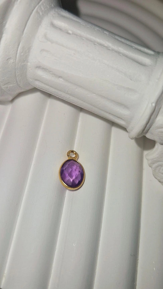 Anhänger Gold Amethyst Oval