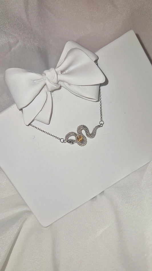 Citrin Schlange Armband