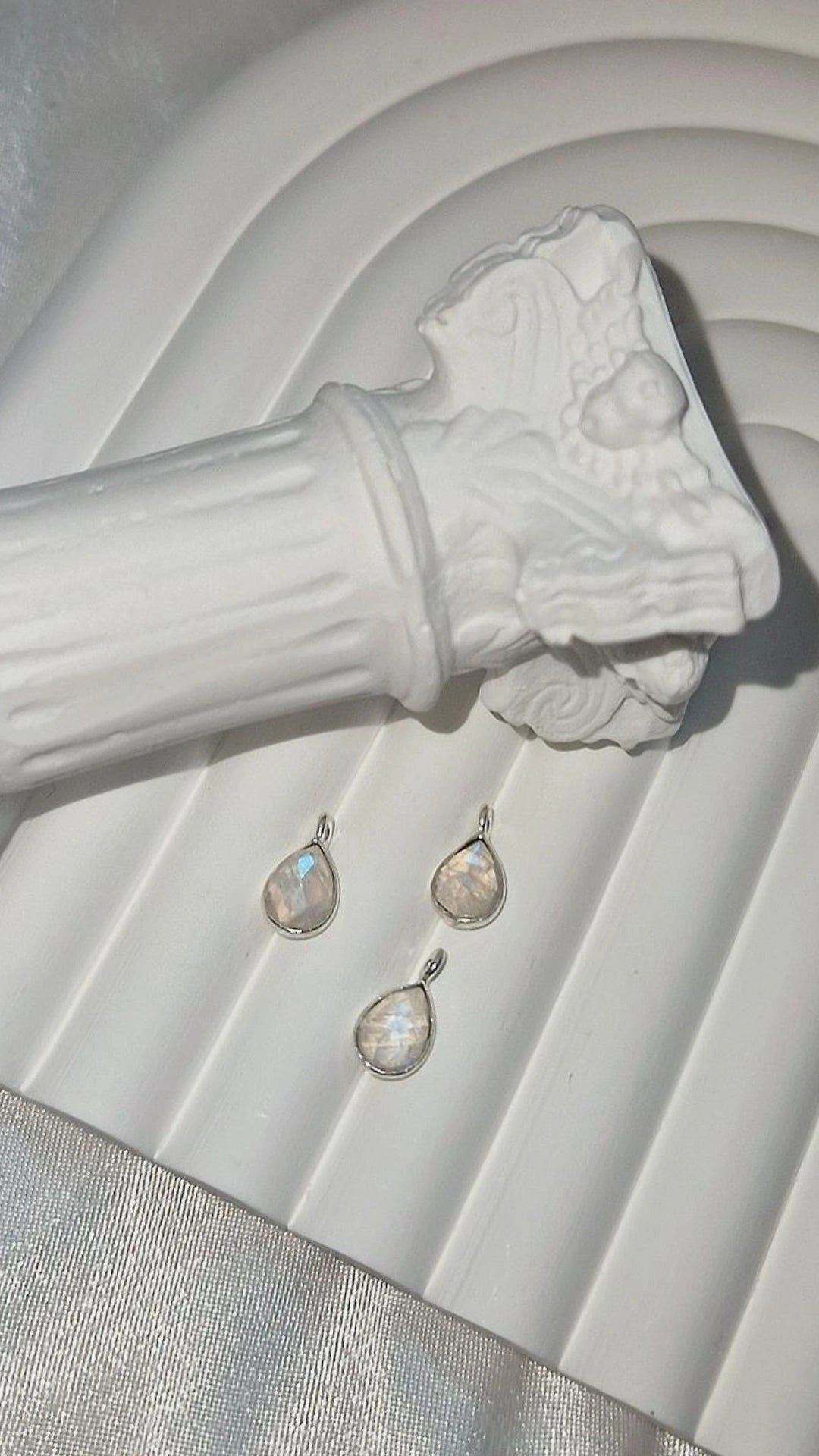 Anhänger Silber Mondstein