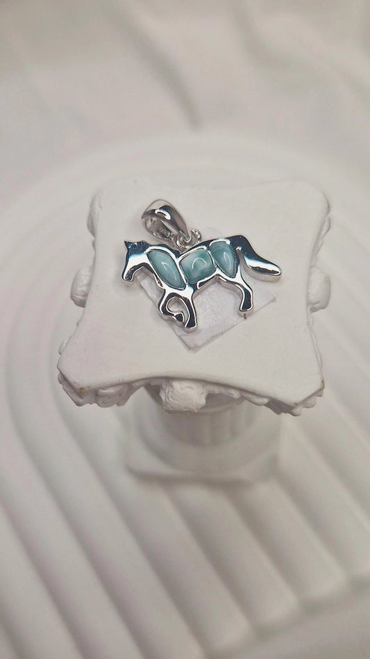 Larimar Pferd Anhänger