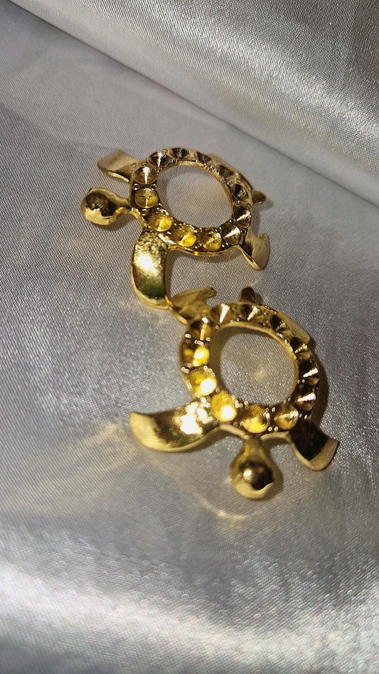 Kugelhalter Schildkröte gold