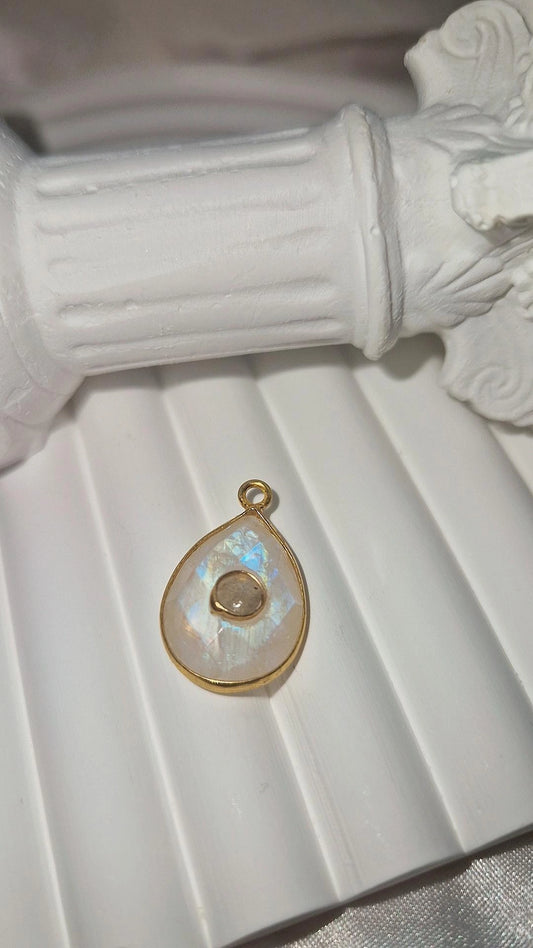 Anhänger Gold Mondstein