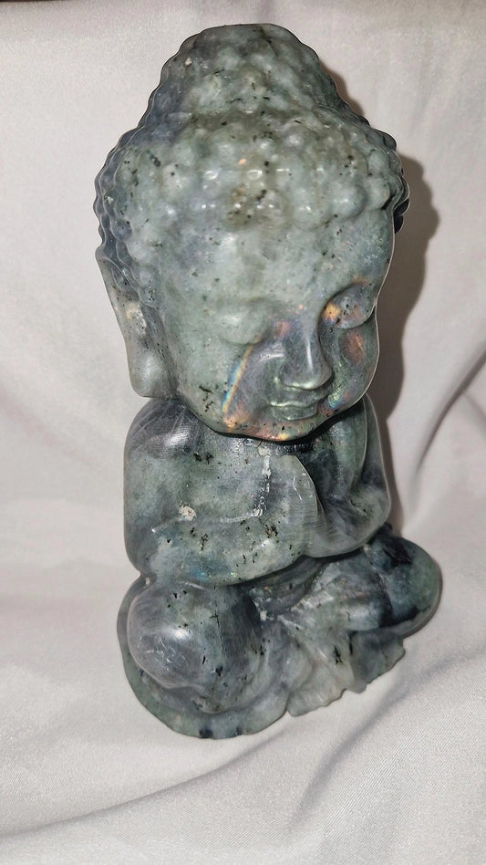 Labradorit Buddha