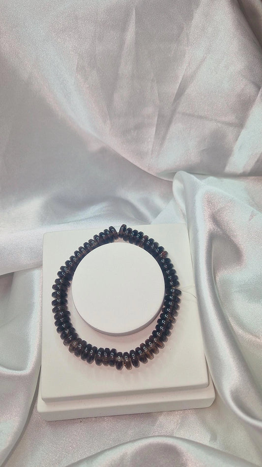 Armband Rauchquarz Linsen