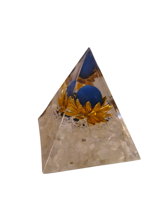 Orgonit Pyramide Bergristall/Achat