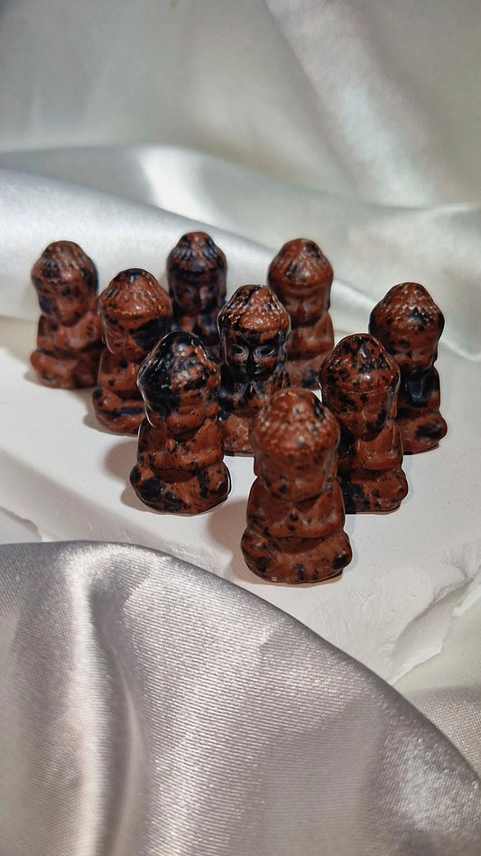 Mini Mahagoni Buddha