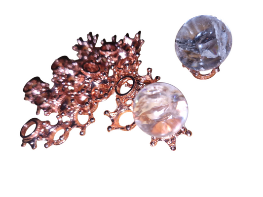 Kugelhalter Rosegold (Mini Kronen)