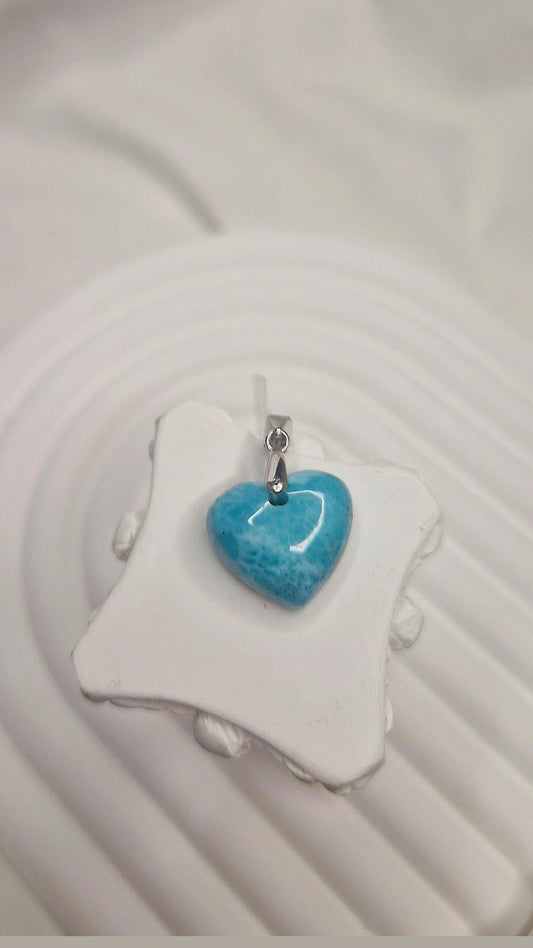 Larimar Herz Anhänger