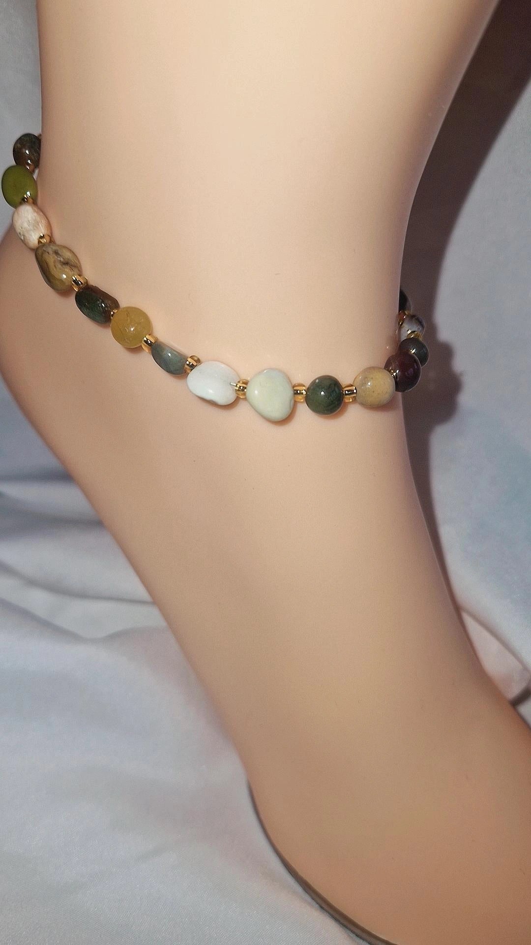 Fußkettchen Indischer Achat