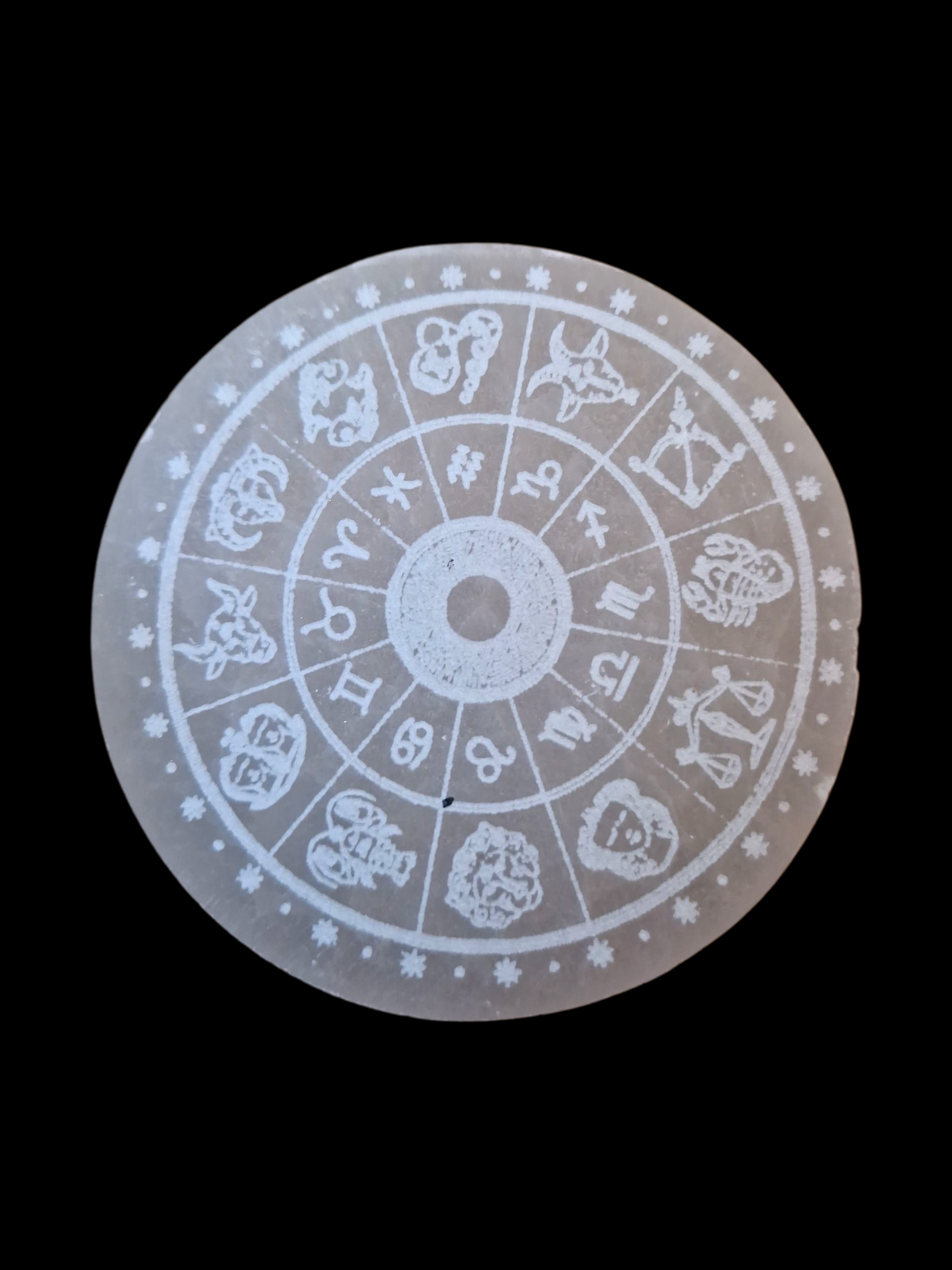 Selenitplatte Sternzeichen