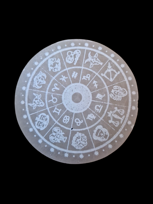 Selenitplatte Sternzeichen