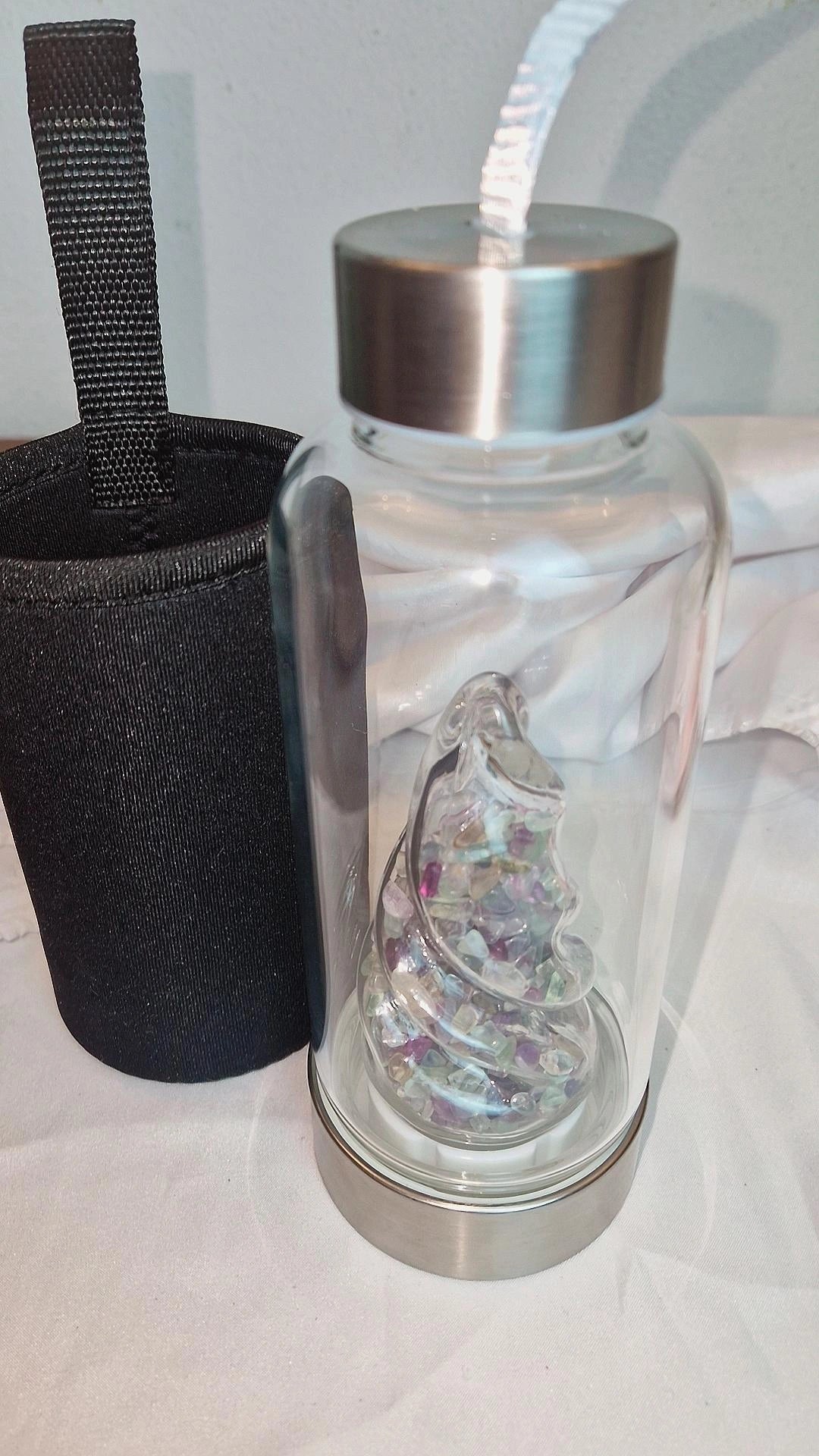 Kristallwasserflasche