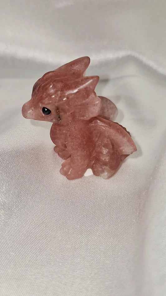 Drachen Erdbeerquarz klein