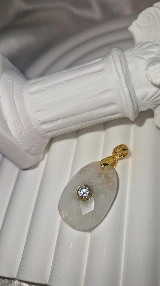 Anhänger Gold Mondstein