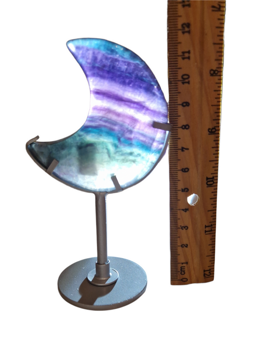 Fluorit Mond inkl. Halter L25