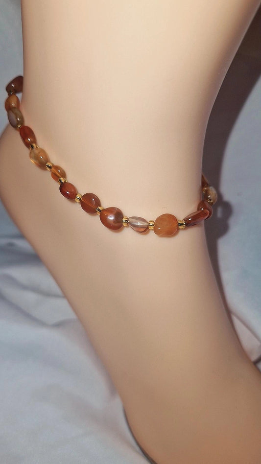 Fußkettchen Carneol