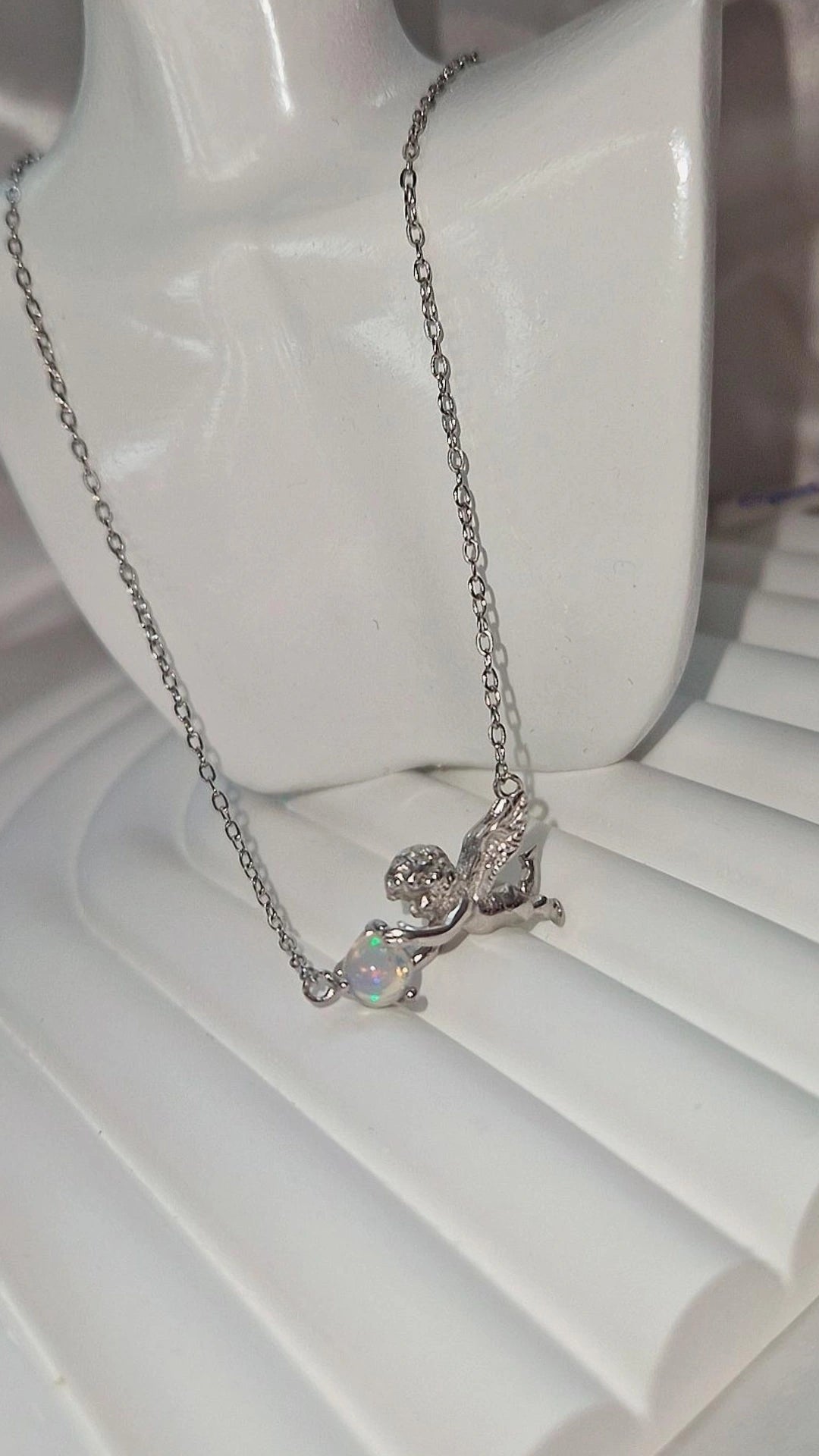 Opal Engel Kette