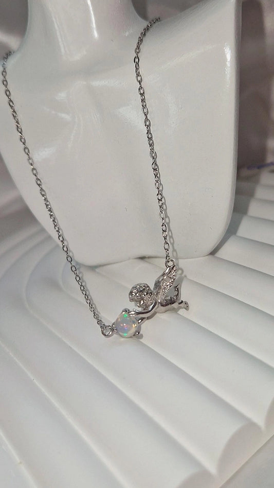 Opal Engel Kette