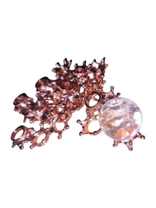 Kugelhalter Rosegold (Mini Kronen)