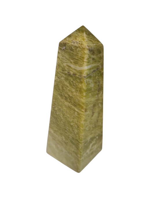 Pistazien Calcit Turm