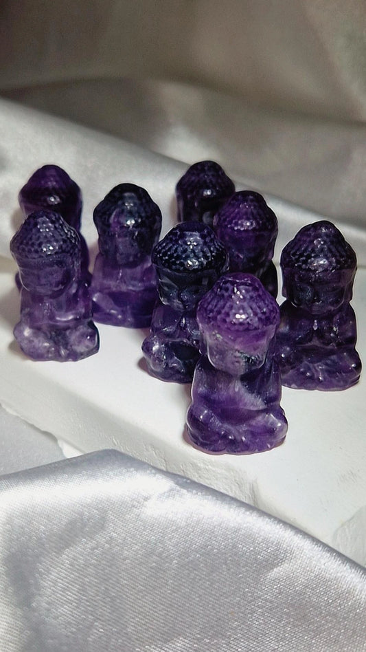 Mini Amethyst Buddha