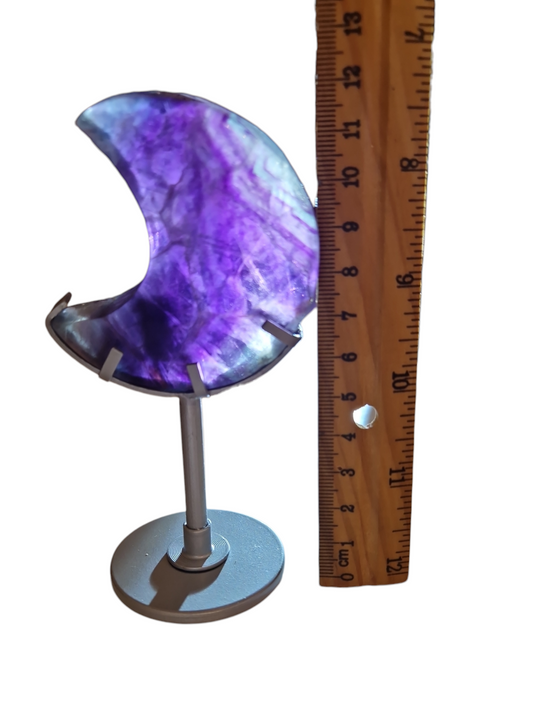 Fluorit Mond inkl. Halter Y25