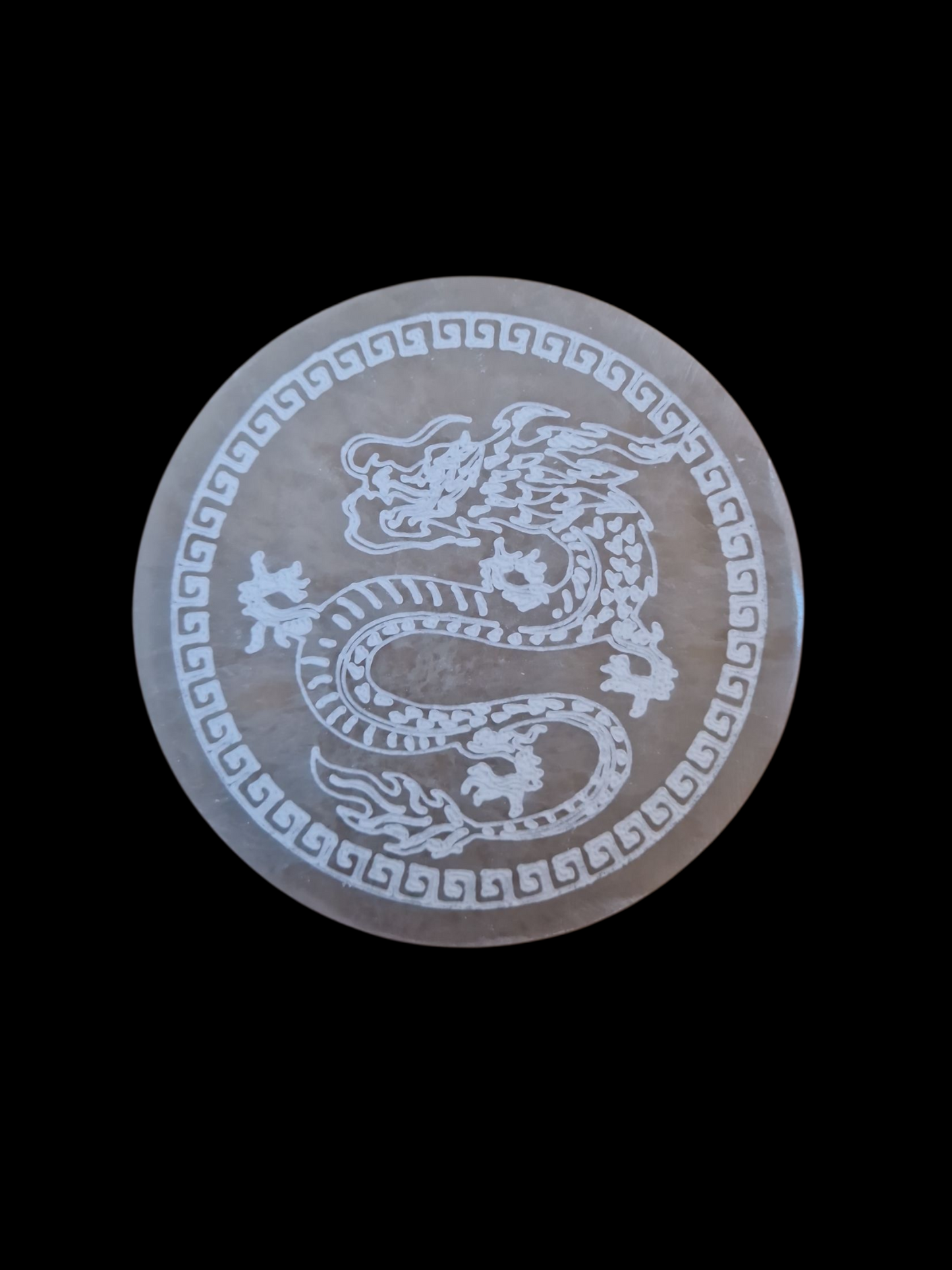 Selenitplatte Drachen