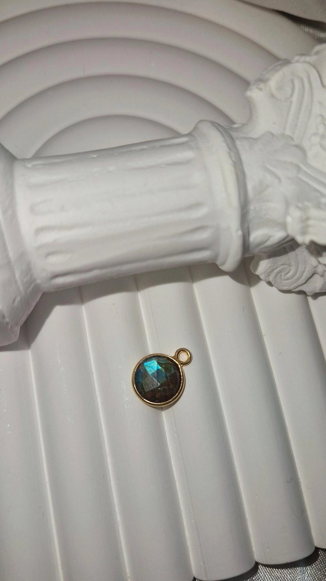 Anhänger Gold Labradorit