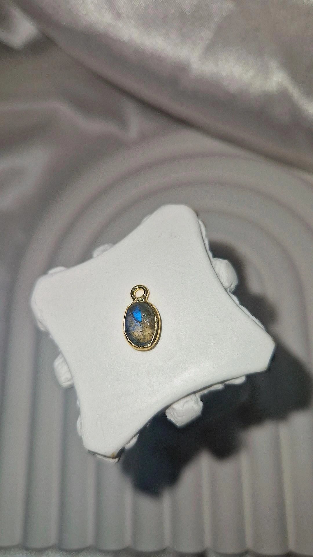 Anhänger Gold Labradorit