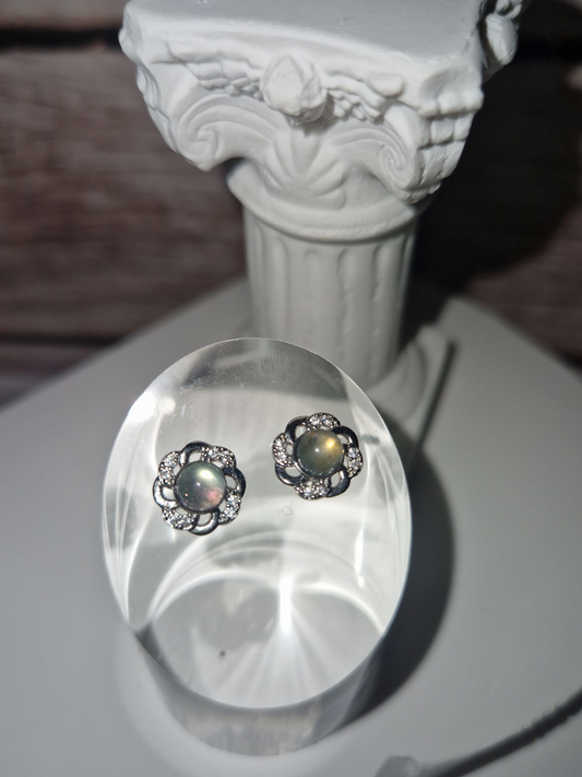 Labradorit Ohrstecker