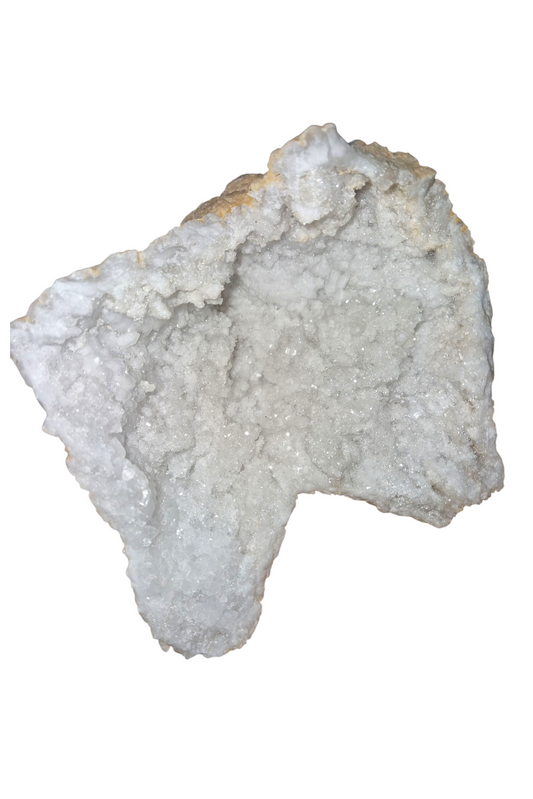 Bergkristall Geode Hälfte