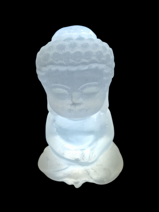 Selenit Buddha