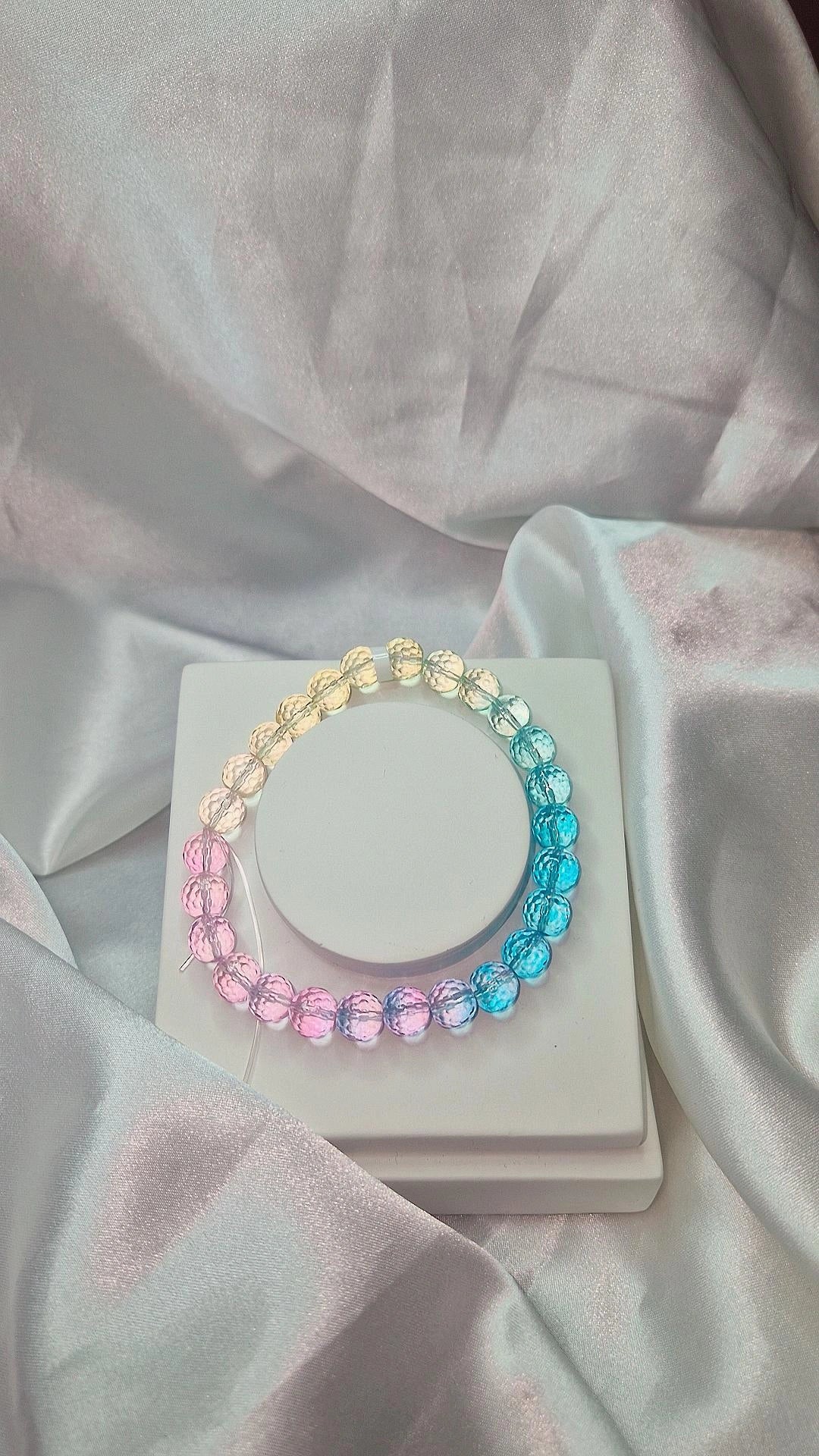 Armband Bergkristall gefärbt