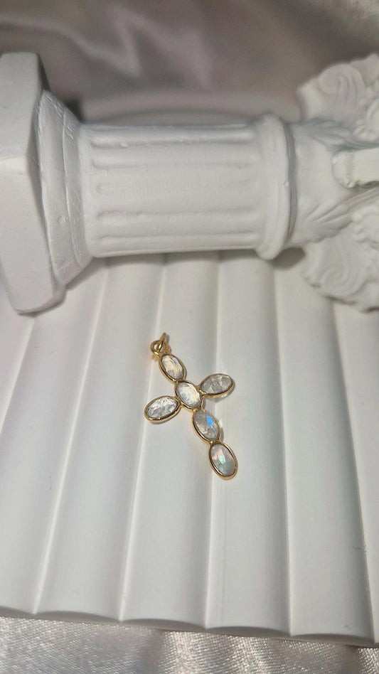 Anhänger Gold Mondstein