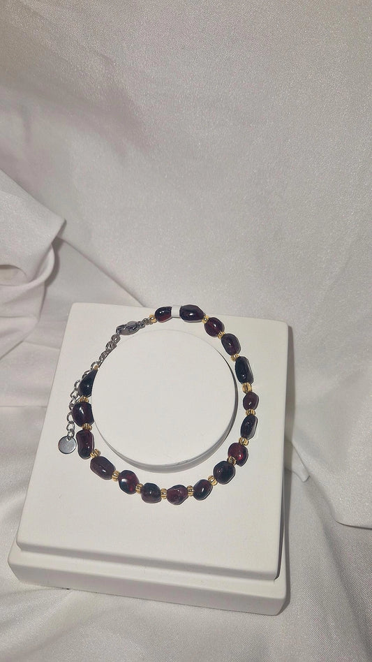 Armband Granat