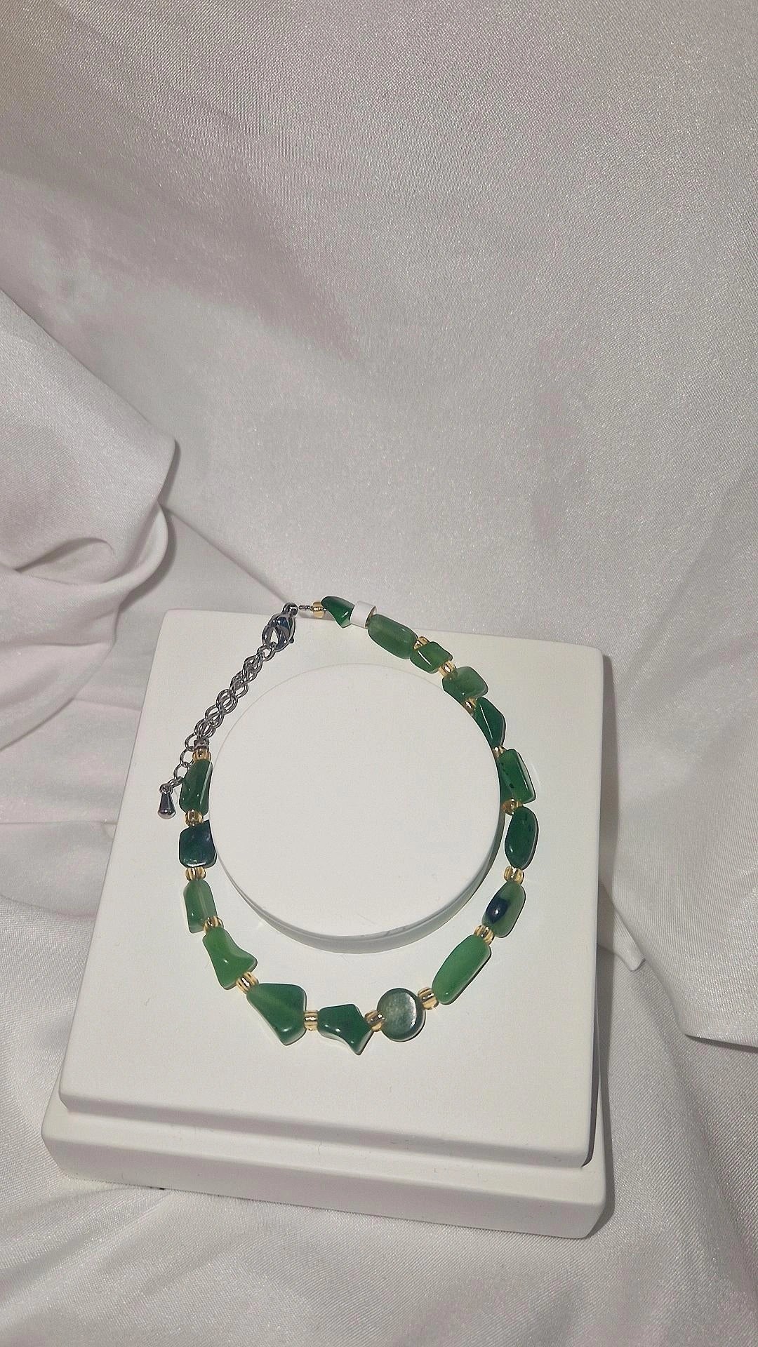Armband grüne Jade