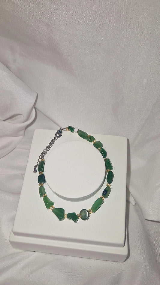 Armband grüne Jade