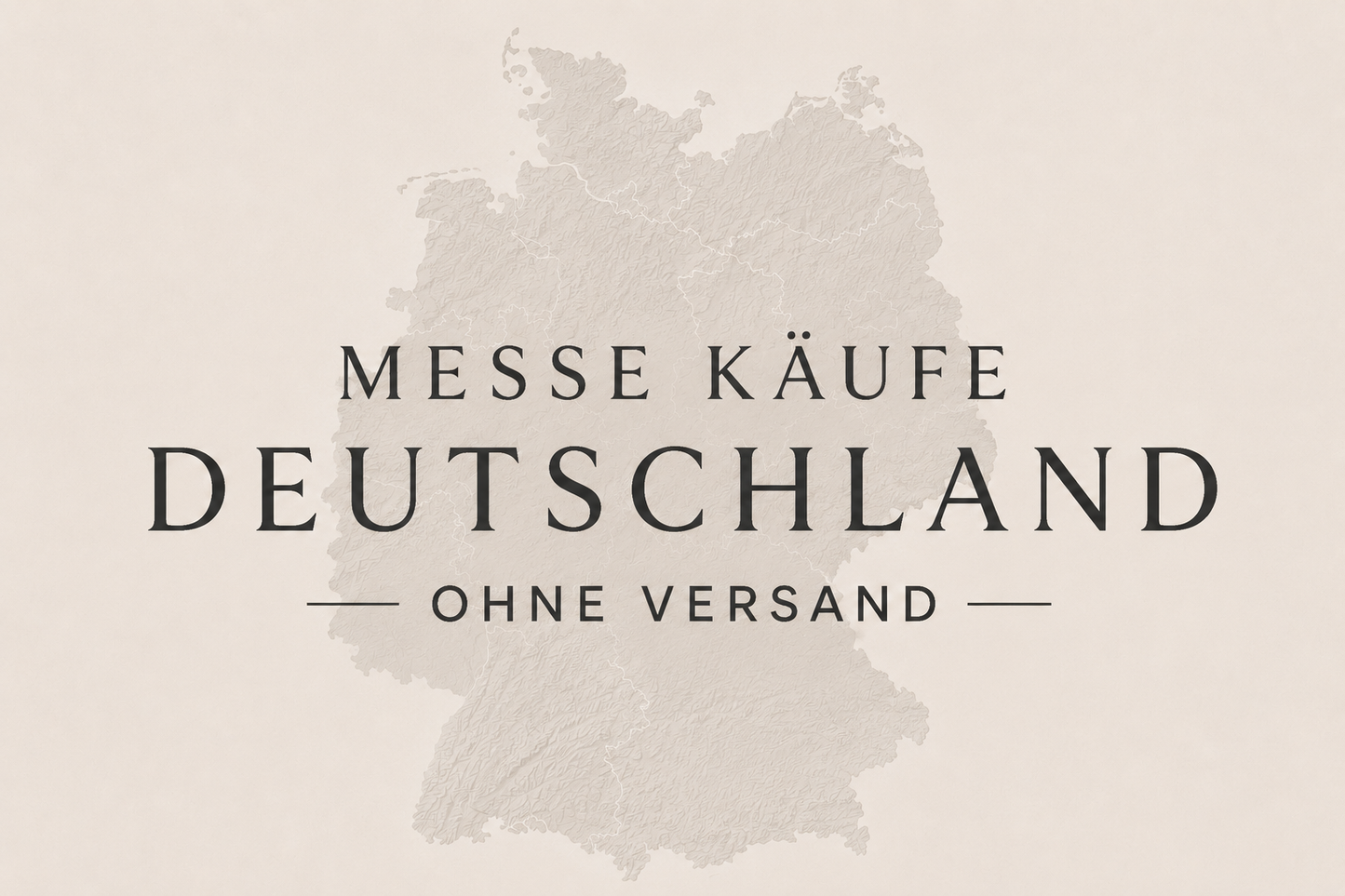 Messe Käufe Deutschland ohne Versand